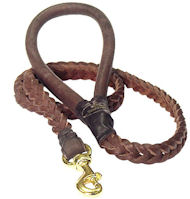4 FT Braided Leather Dog Leashes for working dogs 4 FT Braided Leather Dog Leashes for working dogs