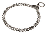 Remarkable Chrome Plated Steel Choke Chain Dog Collar - HS 51391 (02) 1/6 inch (4.0 mm) Remarkable Chrome Plated Steel Choke Chain Dog Collar - HS 51391 (02) 1/6 inch (4.0 mm)