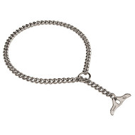 Chrome Plated Steel Choke Dog Collar with Toggle - 51025 (02) 1/9 inch (3.00 mm) Chrome Plated Steel Choke Dog Collar with Toggle - 51025 (02) 1/9 inch (3.00 mm)