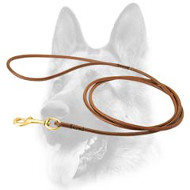 Reliable Round Leather Dog Leash for Dog Shows Reliable Round Leather Dog Leash for Dog Shows