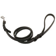 'Keep Closer' Leather Dog Lead with Stainless Steel Hardware 'Keep Closer' Leather Dog Lead with Stainless Steel Hardware