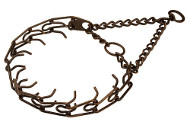Exquisite Antique Copper Plated Steel Pinch Dog Collar - 1/6 inch (3.90 mm) 50145 (13) Exquisite Antique Copper Plated Steel Pinch Dog Collar - 1/6 inch (3.90 mm) 50145 (13)