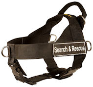Schutzhund Heavy-Duty Nylon Harness-SAR All-Breed Professional Dog Harness