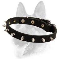 Spiked Leather Decorated Dog Collar For All Dog Breeds Spiked Leather Decorated Dog Collar For All Dog Breeds