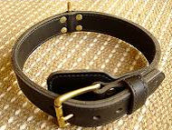 Schutzhund Two ply leather agitation dog collar - training collar Schutzhund Two ply leather agitation dog collar - training collar