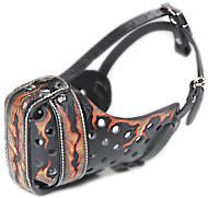 Best custom Leather Muzzle "Dondi" Plus - FLAMES Best custom Leather Muzzle "Dondi" Plus - FLAMES