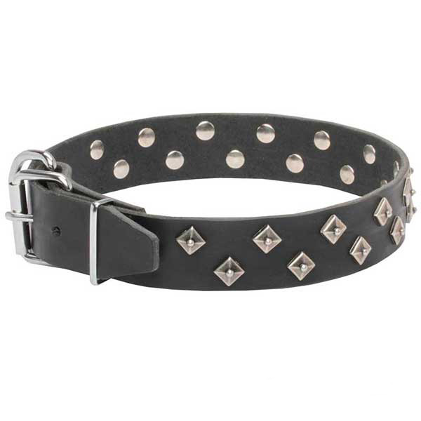 Utmost safety leather dog collar
