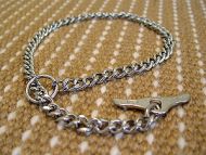 Choke dog collar with toggle steel chromium plated-herm sprenger