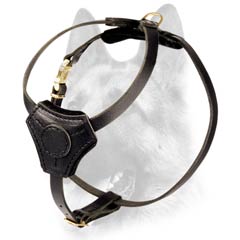Practical and reliable leather dog harness