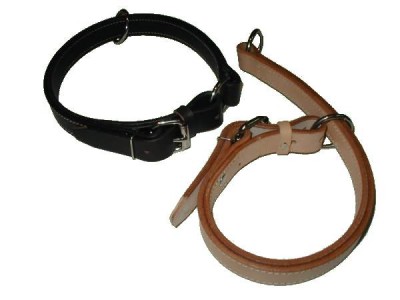 Schutzhund Leather choke dog collar for training ,walking for dog training or for dog owners