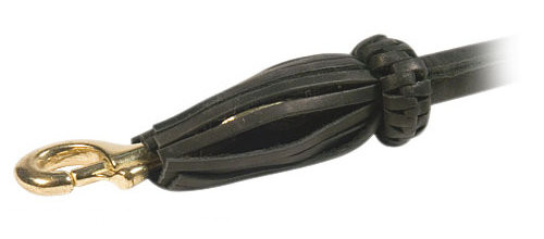Durable brass snap hook for leather dog coupler