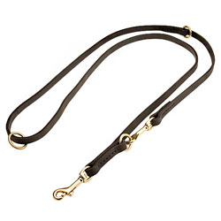 Schutzhund   Leather dog leash for training, walking, tracking