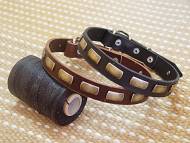 Puppy small dog collar - Leather Special Dog Collar With Plates Puppy small dog collar - Leather Special Dog Collar With Plates