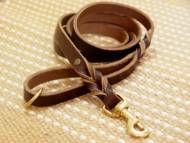 Handcrafted leather dog leash for walking and tracking