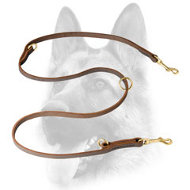 Schutzhund Convertible Leather Dog Leash for Training, Walking, Tracking Schutzhund Convertible Leather Dog Leash for Training, Walking, Tracking