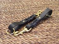 Short leather dog leash (pull tab leash) Short leather dog leash (pull tab leash)