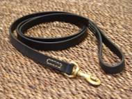 Leather dog leash stitched Leather dog leash stitched
