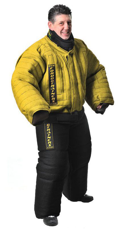 Extremely durable body protection bite suit