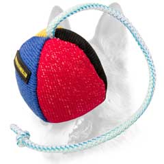 French Linen Toy on Rope for Schutzhund Training