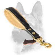 Short Leather Dog Leash with/without Support Material on The Handle Short Leather Dog Leash with/without Support Material on The Handle