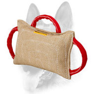 Dog Bite Pad Made of Jute with 3 Heavy-Duty Handles Dog Bite Pad Made of Jute with 3 Heavy-Duty Handles