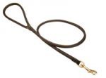 Handcrafted Round Leather Dog Leash