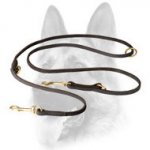 Baby Soft English Leather Dog Lead for Walking and Training