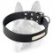 Custom Made Leather Dog Collar with ID Tag for Working Dog Breeds
