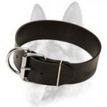 Dependable Leather Dog Collar-Classic Schutzhund Dog Breeds Collar