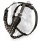Pyramid Studded Leather Designer Padded Schutzhund Dog Harness