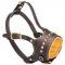 Studded Leather Dog Muzzle for Obedience Training