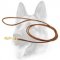 Reliable Round Leather Dog Leash for Dog Shows