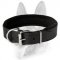 Schutzhund Padded Leather Dog Collar with Thick Felt for All Dog Breeds