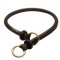 "Best Trainer" Exquisite Round Leather Silent Dog Choke Collar