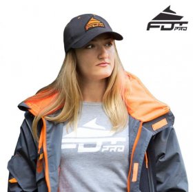 "Train-in-style" Snapback One-Size Cap in Dark Grey Color