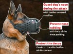 Attack and Agitation Training Dog Muzzle with Excellent Air Flow