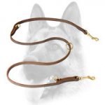 Schutzhund Convertible Leather Dog Leash for Training, Walking, Tracking