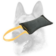 Professional Leather Bite Tug with 1 Handle for Dog Training