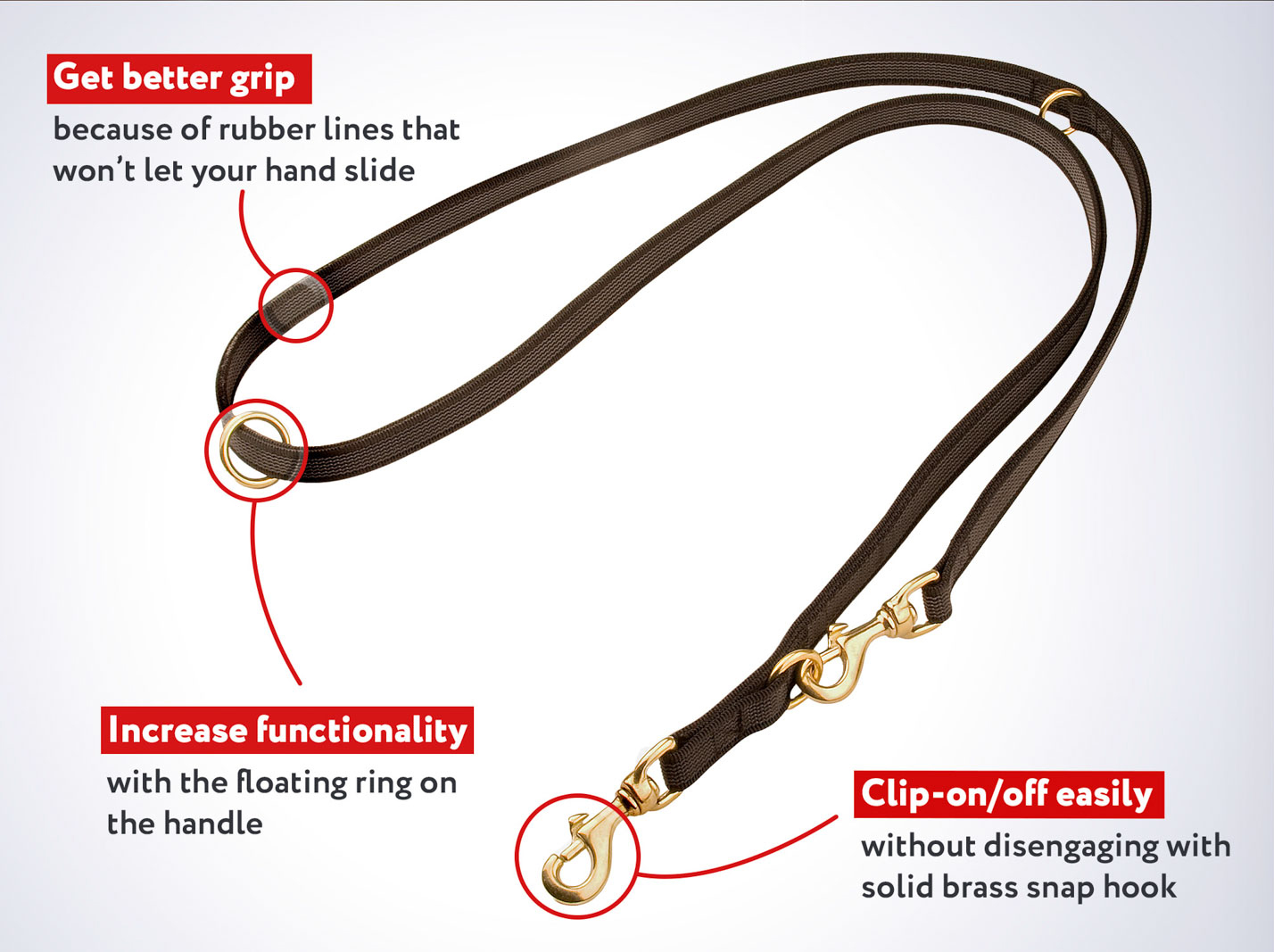 New IGrip Multifunctional Dog 【Leash】 Schutzhund Training Equipment