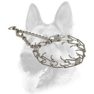 Marvelous Chrome Plated Steel Dog Pinch Prong Collar - 50146 (02) 1/6 inch (3.9 mm)