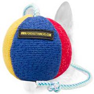 Unique French Linen Dog Toy on String for Schutzhund Work - Big