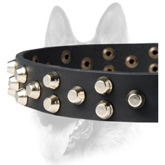 Studded leather collar