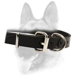 Demandable leather dog collar