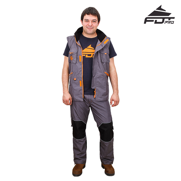 Everyday Activities Dog Tracking Suit Grey Color from FDT Pro Wear