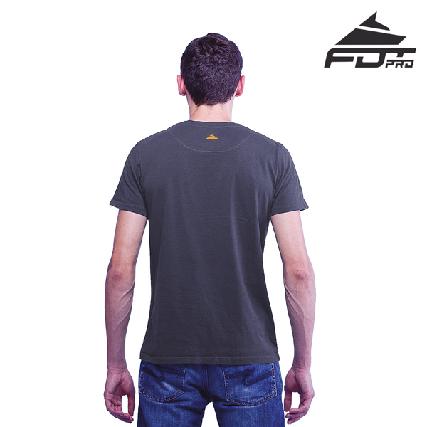 Dog Walking FDT Professional Men T-shirt Dark Grey