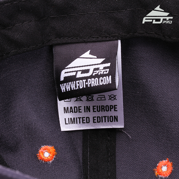 Professional Design Snapback Cap with Sewn-in Label for Dog Walking