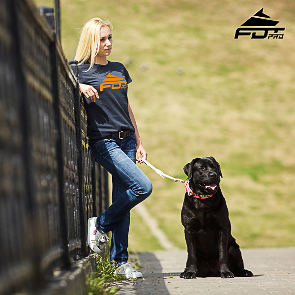 Dog Training Women T-shirt of High Quality Cotton