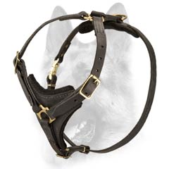 Non-restrictive comfortable dog harness