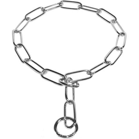 Amazing Fur Saving Dog Collar of Chrome Plated Steel - 51604(02) 1/6 inch (4.00 mm)