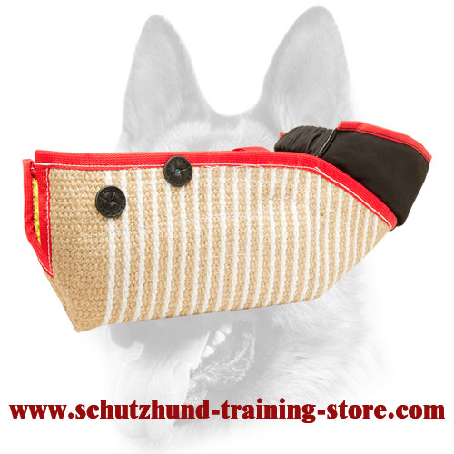 Handmade Jute Half Bite Sleeve for Puppy Training